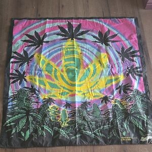 Vintage 2003 novel tees Colorful Cannabis Art Tapestry